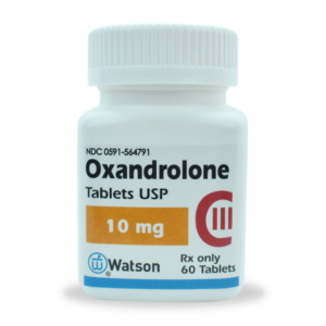 Oxandrolone tablets bottle, 10 mg